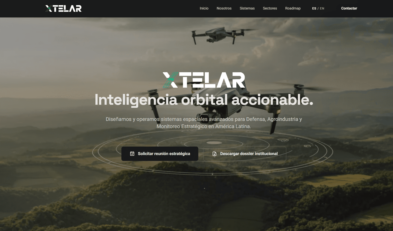 Xtelar — Landing DeepTech con i18n
