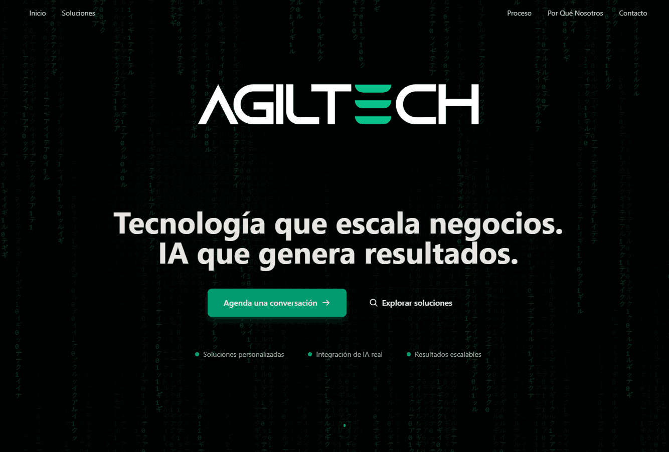 Agiltech — BusinessTech landing